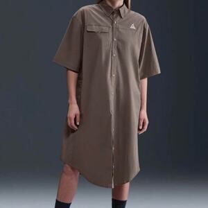 Nike acg brown oversized dress